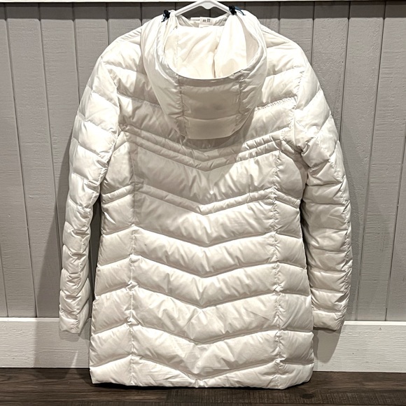 ❄️💟Descente Hooded Down White Parka Women’s size 14 Gently used, so cute! - Picture 2 of 11